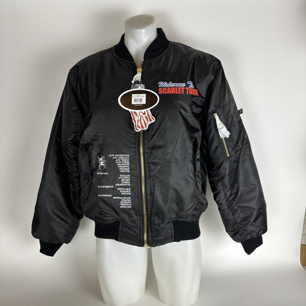 Doja Cat Unisex Standard Official The Scarlet Tour Merch MA-1 Flight acket L